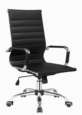 Silla moderna de la oficina del cuero de Brown del diseñador, silla ajustable del alto servicio administrativo